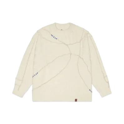 ADERERROR x ZARA Patchwork Over Size Knit Sweater "Ecru"