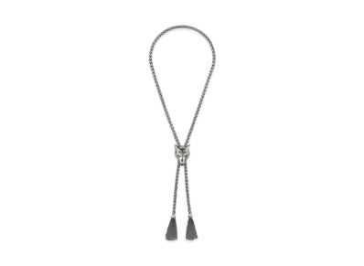 GUCCI Anger Forest Series Wolf Head Silver Necklace "Silver"