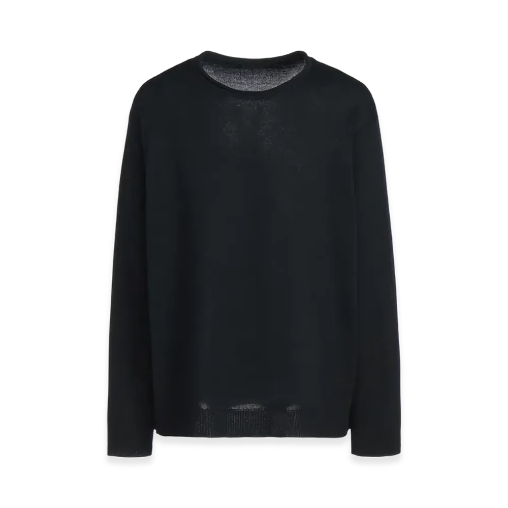 S'YTE Blended Yarn Pullover Knit With Knit With Outseam Design "Black"