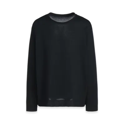 S'YTE Blended Yarn Pullover Knit With Knit With Outseam Design "Black"