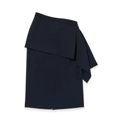 AURALEE High Density Wool Twill Skirt "Dark Navy"