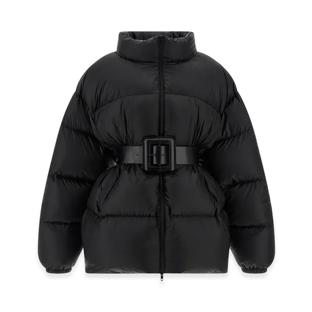 BALENCIAGA Women's 'Hourglass' Down Jacket "Black"