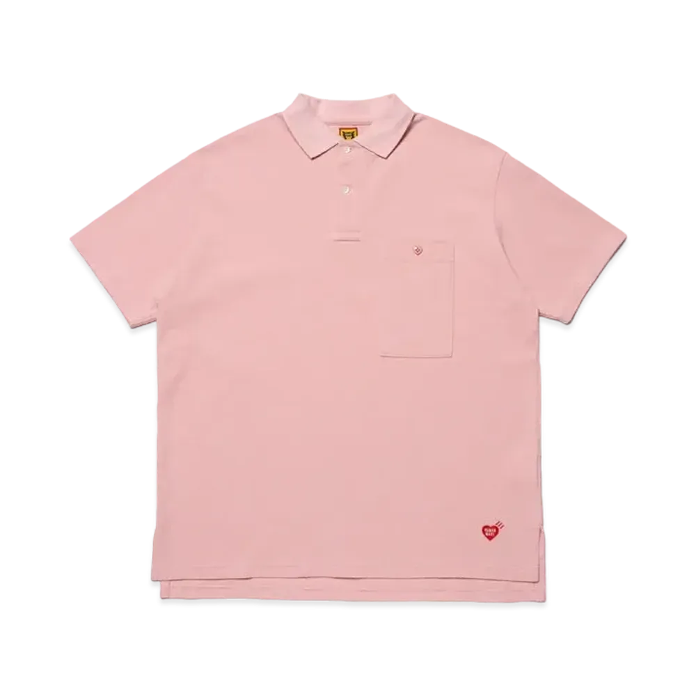 HUMAN MADE Big Polo Shirt "Pink"