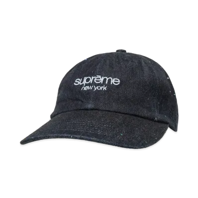 Supreme Sequin Denim Classic Logo 6-Panel "Indigo"