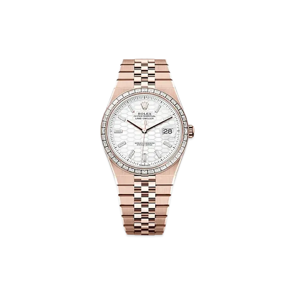 ROLEX Land-Dweller 40mm Everose Gold Diamond 127385TBR "Intense White"