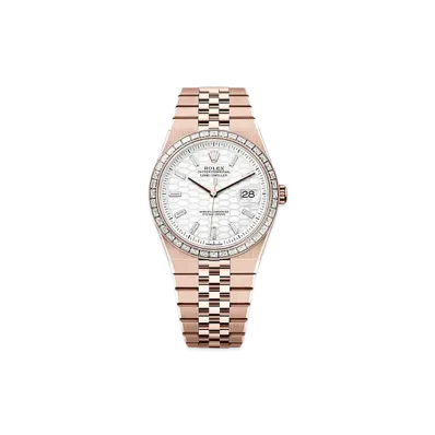 ROLEX Land-Dweller 40mm Everose Gold Diamond 127385TBR "Intense White"