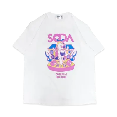 MFC STORE x over print x DJ SODA Ver. 3Saki S/S Tee "White/Pink"