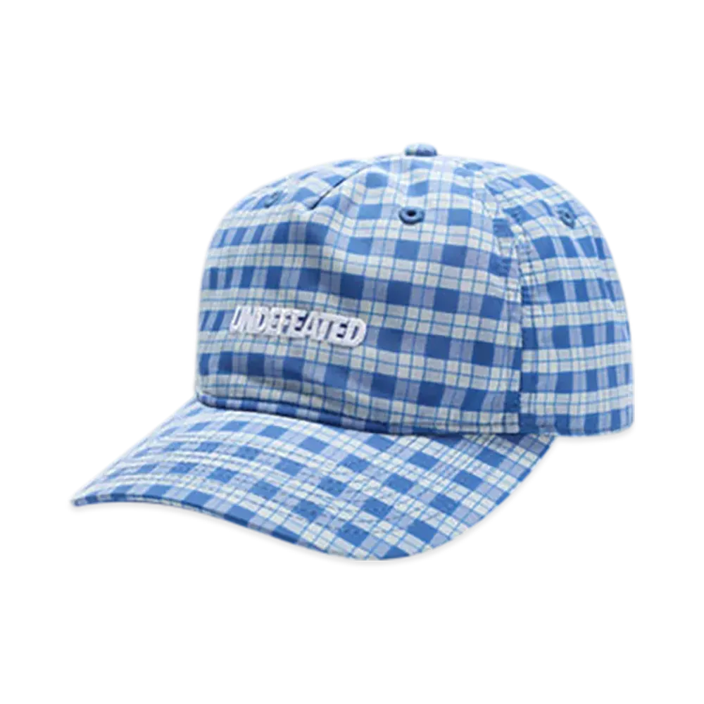 UNDEFEATED Plaid Snapback "Blue"