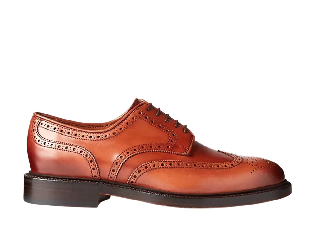Polo Ralph Lauren Brenton Leather Wingtip "Tan"