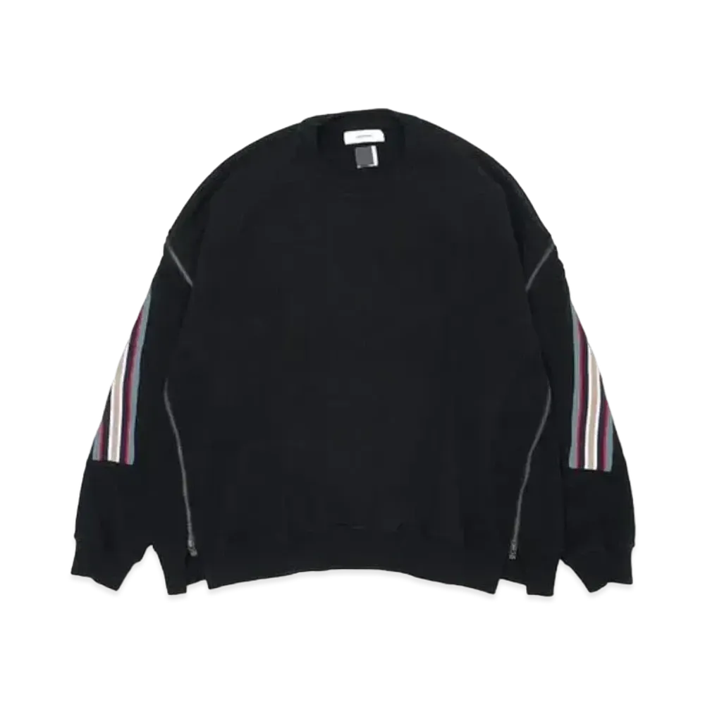 FACETASM Zipper Rib Sweat "Black"