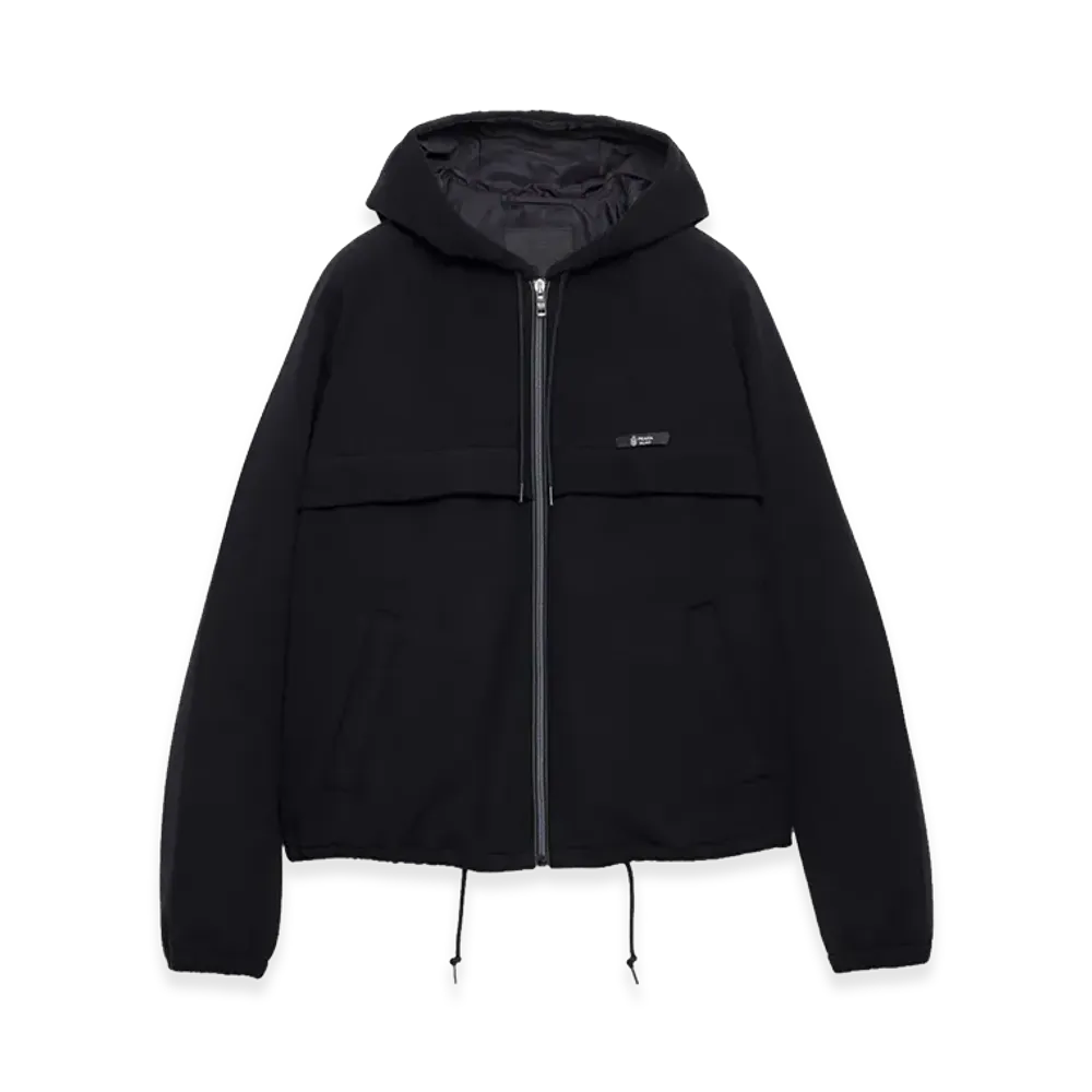 PRADA Pile Tec Hooded Jacket "Black"