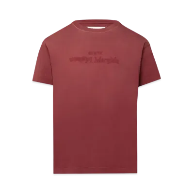Maison Margiela Women's Reverse Logo T-Shirt "Bordeaux"