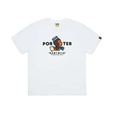 PORTER x A BATHING APE Baby Milo Tee "White"
