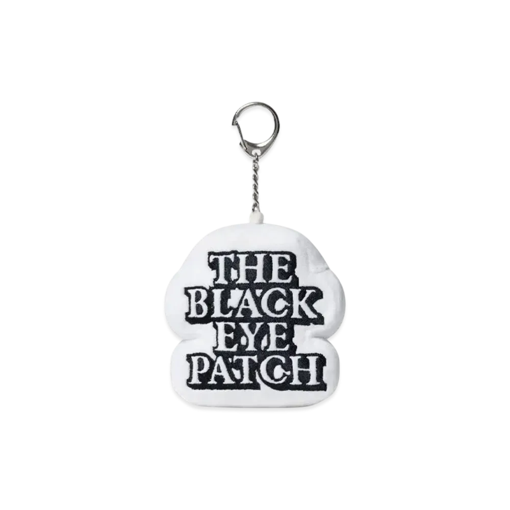 BlackEyePatch OG Label Cushion Key Chain "White"