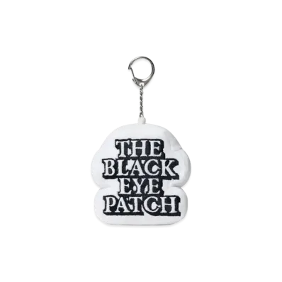 BlackEyePatch OG Label Cushion Key Chain "White"