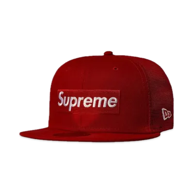 Supreme Box Logo Mesh Back New Era "Red" (22SS)