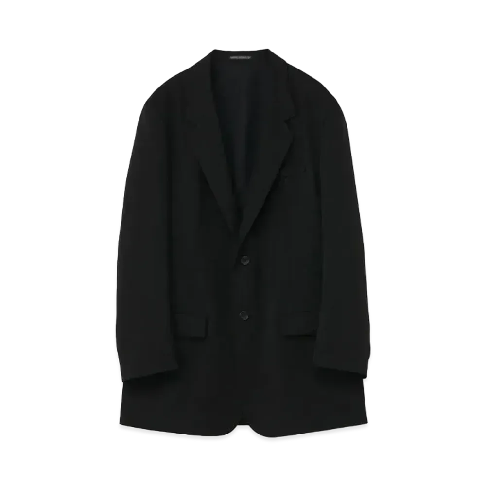 Yohji Yamamoto Pour Homme MAN EMBROIDERY 2BUTTONS SINGLE JACKET "Black"
