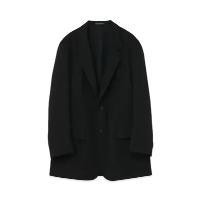 Yohji Yamamoto Pour Homme MAN EMBROIDERY 2BUTTONS SINGLE JACKET "Black"