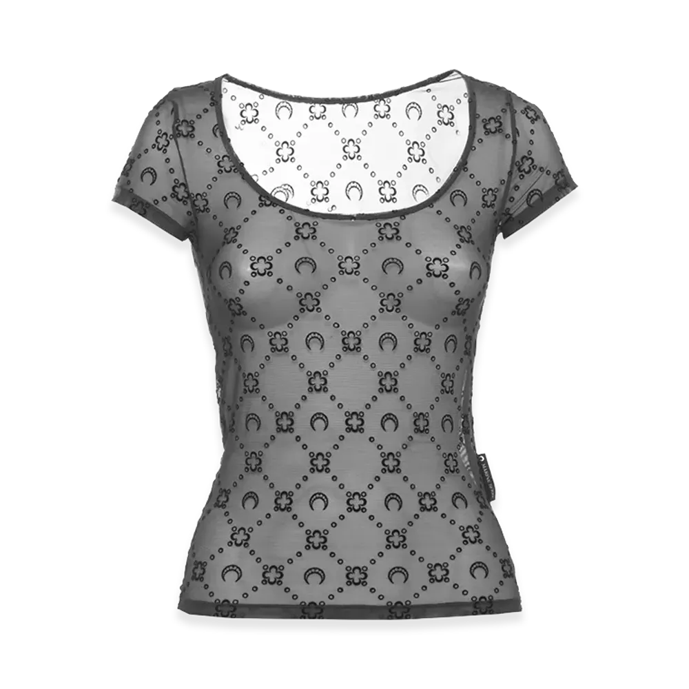 Marine Serre Women's T-Shirts "Black"