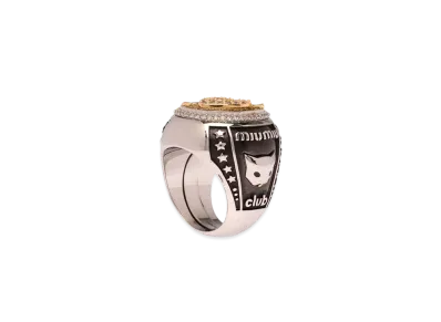 MIU MIU Miu Pave Bandling "Dark Gray/Gold"
