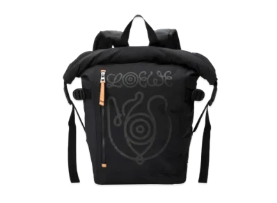 LOEWE Roll Top Backpack In Recycled Nylon "Black"