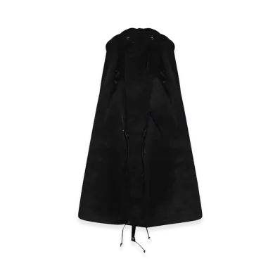sacai Women's Nylon Twill Hoodie Coat Vest "Black"