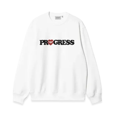 Carhartt WIP I Heart Progress Sweatshirt "White"