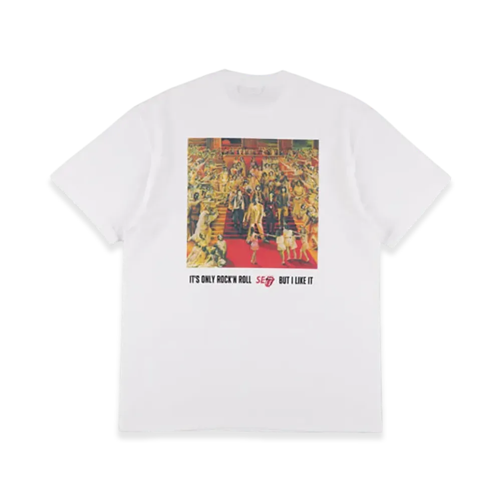 WIND AND SEA x The Rolling Stones It"S Only Rock"N Roll Tee "White"