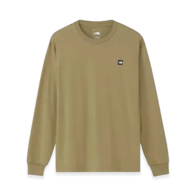 The North Face Long Sleeve Small Box Logo Tee "Khaki"