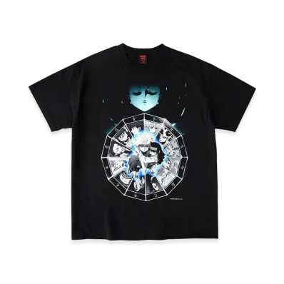 Geeks Rule x HUNTERxHUNTER Silkscreen Printing T Shirt 'Election Arc' "Black"