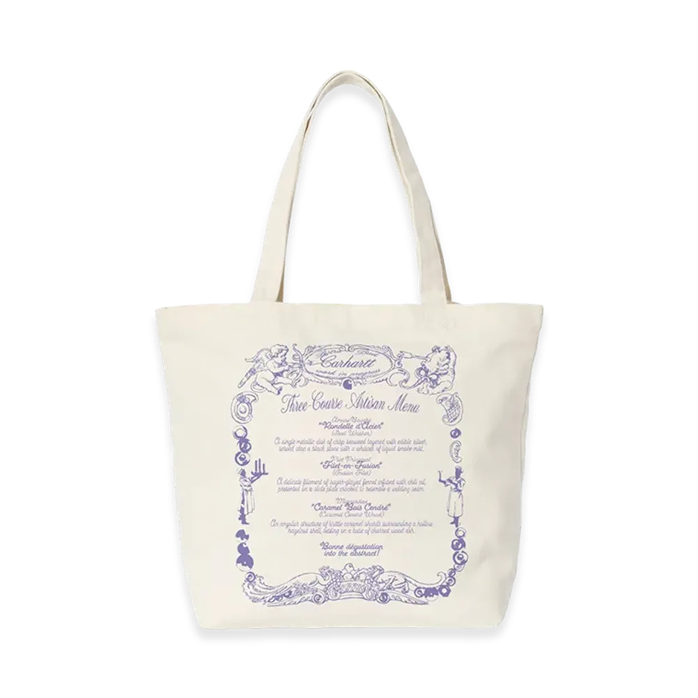 Carhartt WIP Canvas Graphic Tote "Chez Wip Wax"