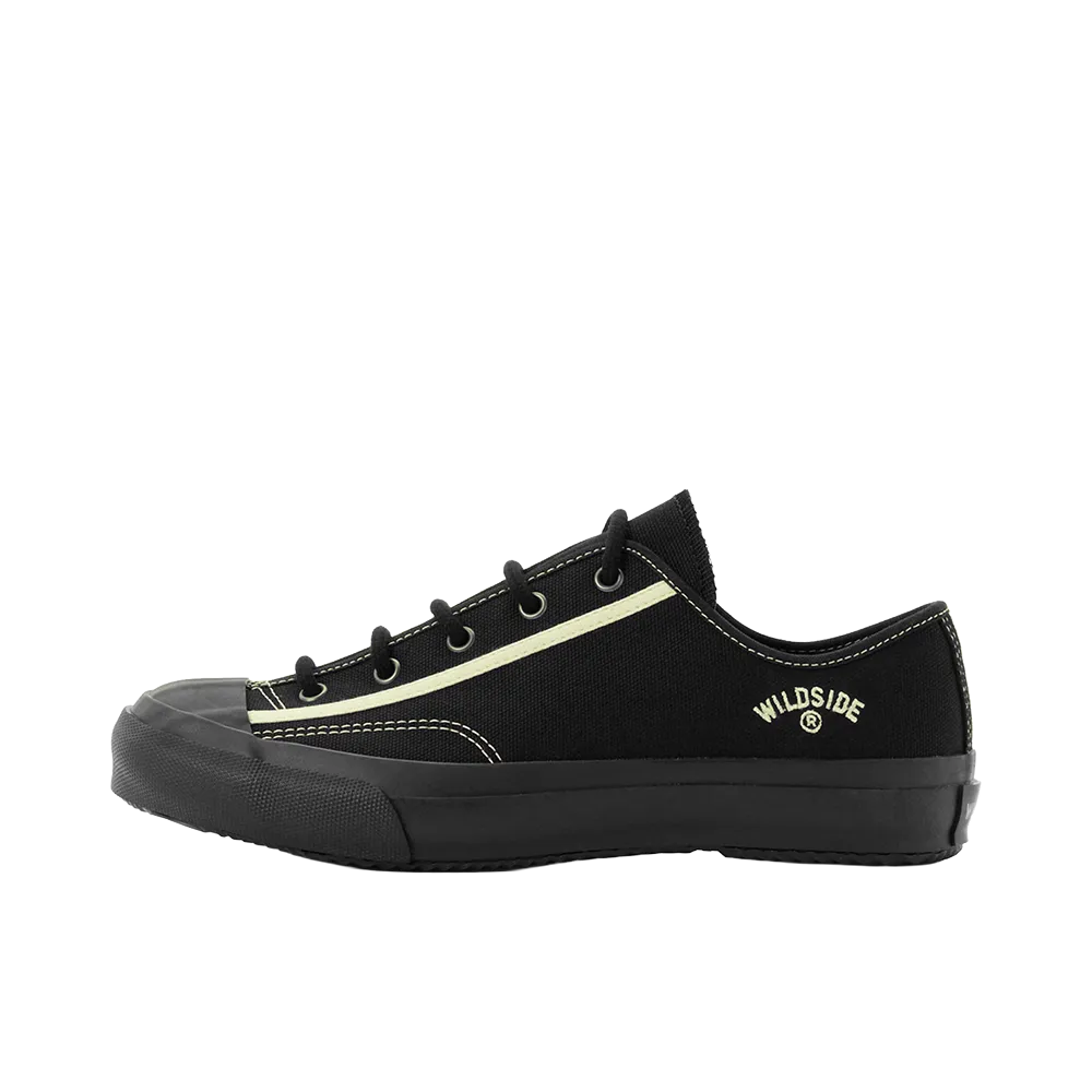 WILDSIDE Yohji Yamamoto × Moonstar Cotton Canvas Sneakers "Black"