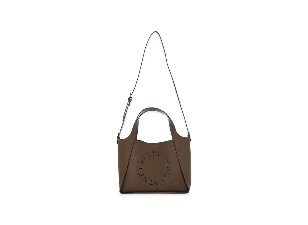 STELLA McCARTNEY Women's Moka Stella Logo Tote Bag "Brown"