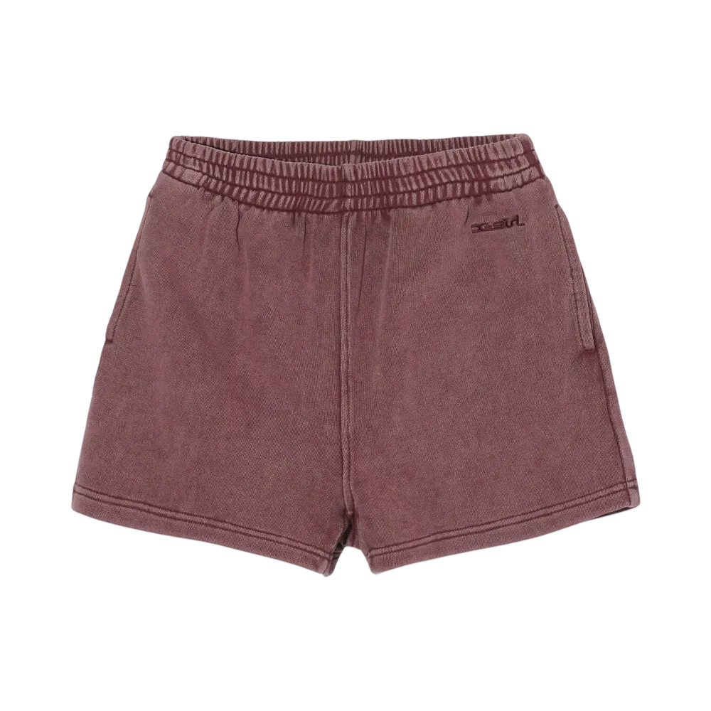 X-Girl Sweat Short Pants "Burgundy"