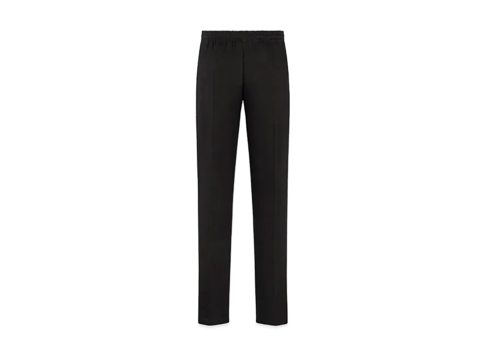 Dior CD Icon Embroidery Tailored Track Pants Cotton "Black"