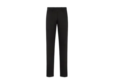Dior CD Icon Embroidery Tailored Track Pants Cotton "Black"