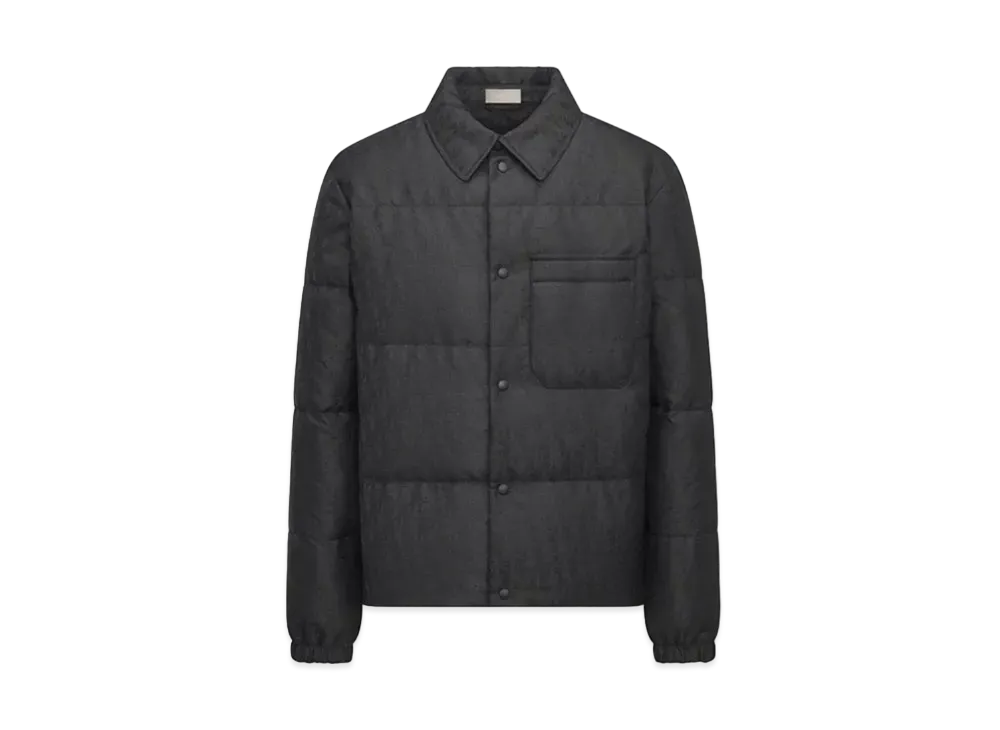 Dior Oblique Puffer Over Shirt Technical Jacquard "Black"