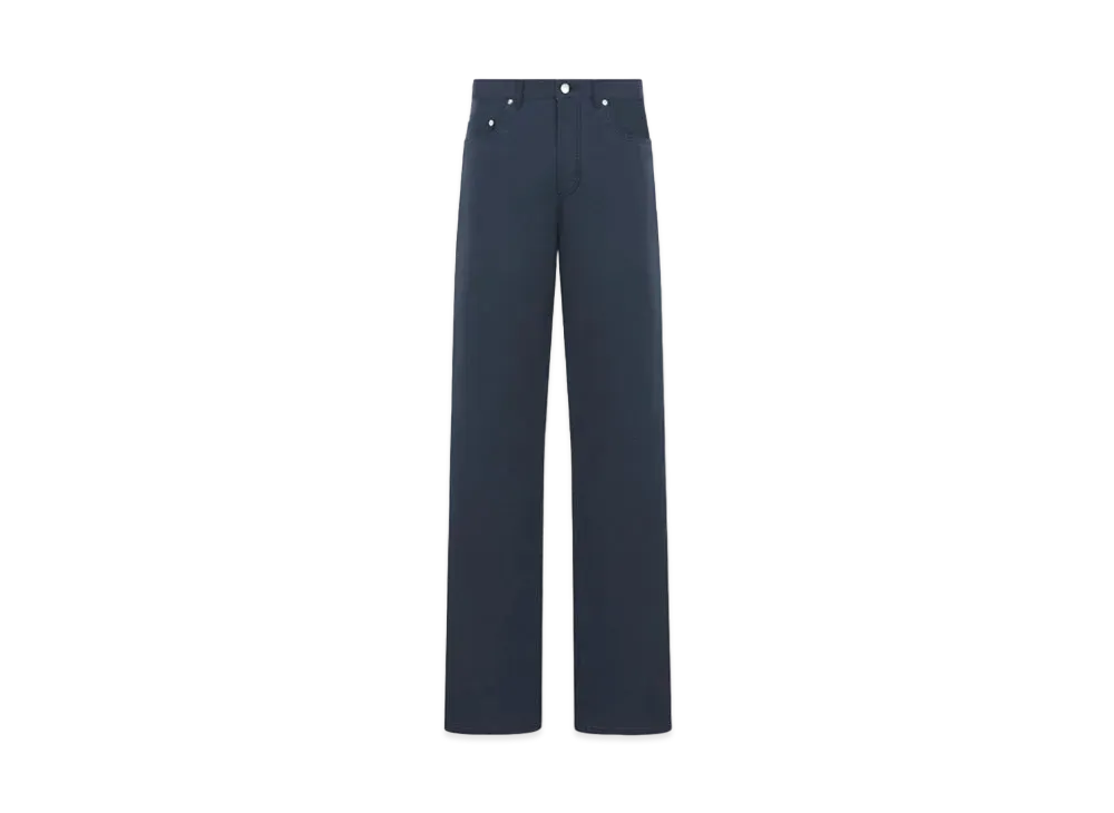 Dior x LEWIS HAMILTON Wide Leg Jeans Cotton "Navy Blue"