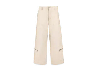 Dior CD Icon Carpenter Jeans Cotton Denim "White"