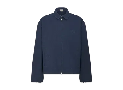 Dior Men's CD Icon Zipped Jacket Cotton Twill "Navy Blue"