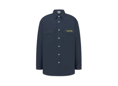 Dior x LEWIS HAMILTON Overshirt Cotton Denim "Navy Blue"