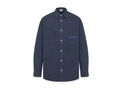 Dior x Lewis Hamilton Shirt in Cotton "Blue"