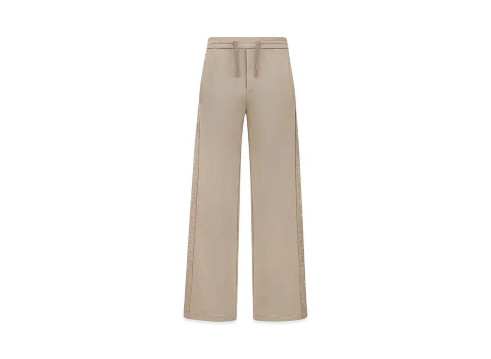 Dior Men's Oblique Track Pants Cotton-Blend Jersey "Beige"