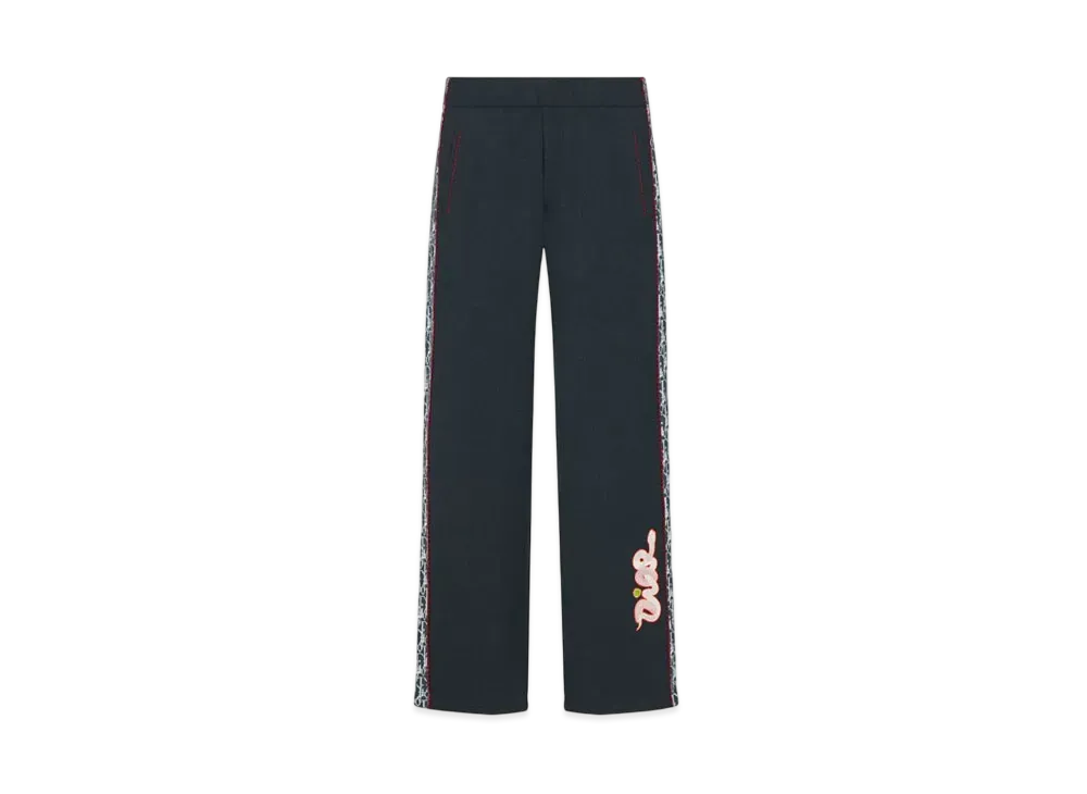 Dior x KAWS Track Pants Virgin Wool Jersey "Blue/Yellow/Pink"