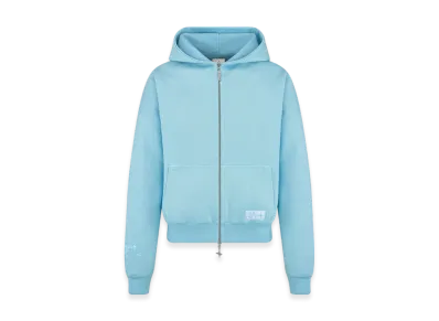 Dior x Lewis Hamilton Hooded Reversible Sweatshirt in Slub Cotton Fleece "Sky Blue"