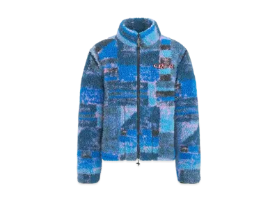 Dior x LEWIS HAMILTON Zipped Jacket with Removable Sleeves Technical Fleece "Blue"