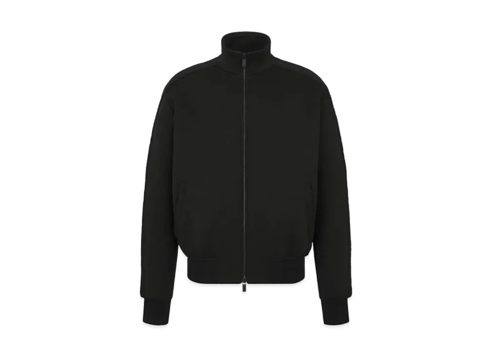 Dior Oblique Track Jacket Cotton Blend Jersey "Black"