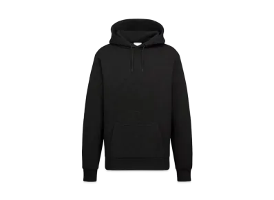 Dior Oblique Hooded Sweatshirt Cotton Blend Jersey "Black"