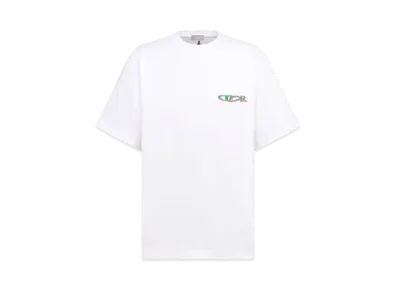 Dior x LEWIS HAMILTON T-Shirt Oversized Fit Cotton Jersey "White"