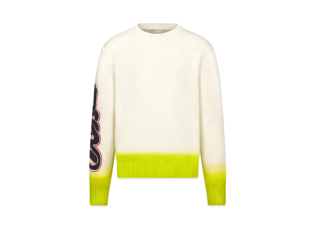 Dior x KAWS Sweater Wool Knit "White/Yellow"